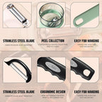3-Pack Swivel Vegetable Peeler + Fruit Peeler - Image 4