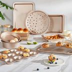 HONGBAKE Bakeware Sets, Baking Pans Set, Nonstick Oven Pan - Image 2