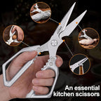 Kitchen Shears 2-Pack Heavy Duty All Purpose Stainless Steel Kitchen Shear Meat - Image 3
