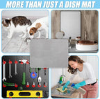 Hushee 2 Pack Extra Large Dish Drying Mat Microfiber Absorbent Dish Drying Pad - Image 6