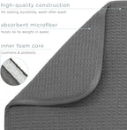 S&T INC. Dish Drying Mat XL, 18” x 24”, Absorbent Microfiber Kitchen Counter Mat - Image 3