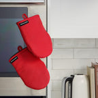 KITCHENAID Gourmet Series Gridlines Mini Oven Mitts 2-Pack Set, Heat Resistant - Image 5