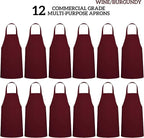 GREEN LIFESTYLE 12 Pack Professional Chef Apron – Grilling Aprons - Image 3