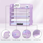 2 Pack 5-Tier Purple Desk Organizer - Image 3