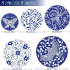5 Pieces Bowl Covers Reusable, 5 Size Elastic Cloth Bowl Covers - Image 2