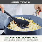 GreenPan Silicone Solid Spoon, Mixing Stirring Serving, Cooking Kitchen Utensil - Image 3