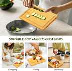2 Pack Small Bamboo Wood Cutting Board - Image 4