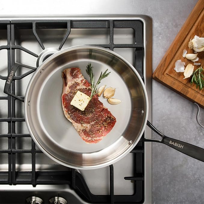 Babish 5-Qt Stainless Steel Sauté Pan - Image 7