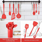 HaWare 11 PCS Silicone Cooking Utensils Set, Heat Resistant Kitchen Utensils - Image 7