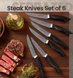 Knife Set, 15 Pieces Kitchen Knife Set - Image 3