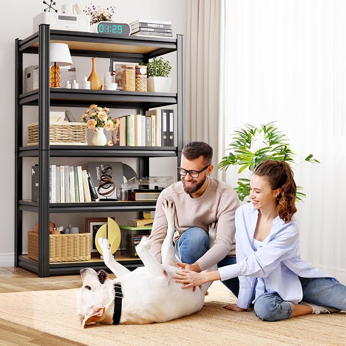 3-Pack 5-Tier Heavy Duty Garage Shelving Units - Image 2