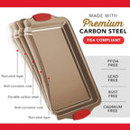 Baking Sheet Set, 3-Piece Cookie Sheet Set - Image 3