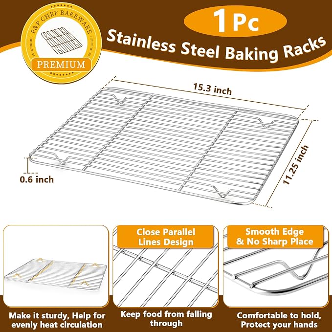 P&P CHEF 16 Inch Baking Sheet Pan - Image 3