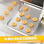 Homikit 1 Pack Baking Sheet, 16x12 Inch Stainless Steel Cookie Tray Set - Image 7