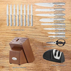 Marco Almond MA22 Knife Sets, 19 Pieces Stainless Steel Hollow Handle Kitchen - Image 2