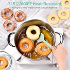 Heat Resistant Silicone Spoon Spatula: U-Taste 600ºF High Heat Flexible 11.38in - Image 3