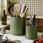D'vine Dev 360° Rotating Utensil Holder Set – 7.2"+5" Kitchen Utensil Crocks - Image 5