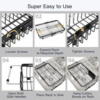 MAJALiS Expandable Stainless Steel Over The Sink Dish Drying Rack - Image 10