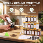 24-Pack Glass Spice Jars with Bamboo Lids, 4 Oz Clear Square Spice Containers - Image 5