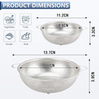 Gulex Stainless Steel Colander and Strainer Set，Metal Strainers - Image 2