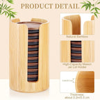 2 Pack Mason Jar Lid Organizer Bamboo Ball Jar Wooden Storage Accessories - Image 5