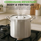NutriChef Stainless Steel Stock Pot - Image 5