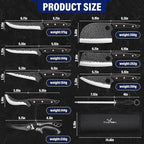 TAN REN 7PCS BBQ Knife Set, Professional Butcher Knives - Image 4
