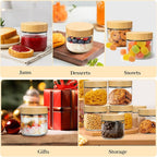 TBWIND 4 Pack 10oz Glass Jars - Image 9