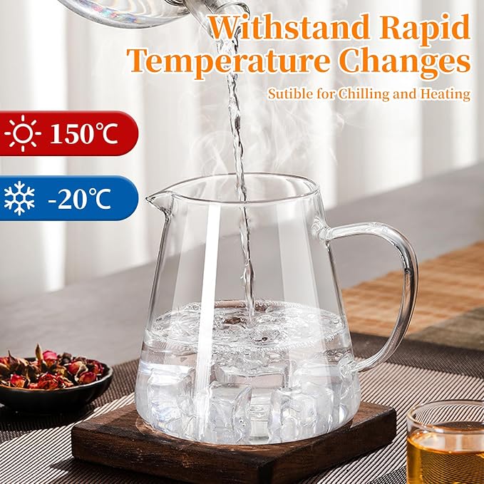 Glass Teapot with Stainless Steel Infuser, Borosilicate Tea Kettle - Image 4