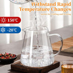 Glass Teapot with Stainless Steel Infuser, Borosilicate Tea Kettle - Image 4