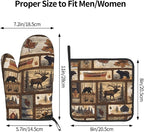 Rustic Lodge Pot Holders and Oven Mitts - Image 3