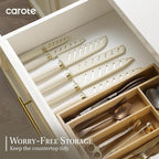 CAROTE 12PCS Kitchen Knife Set, Healthy Gold Titanium Coating Knife Set - Image 6