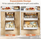 2 Pack Pull out Cabinet Organizer, Width Depth, - Image 8