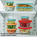 Pyrex Simply Store Mixed Sized Glass Food Storage Set, Round & Rectangular - Image 4