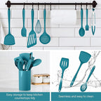 HaWare 11 PCS Silicone Cooking Utensils Set, Heat Resistant Kitchen Utensils - Image 7