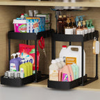 Ukeetap 2 Pack Multi-Purpose Pull-Out Storage Organizers, Under Sink Organizers by ukeetap