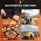 ROCOCO Japanese Chef Santoku Knife - Image 8