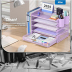 OPNICE Desk Organizer, 5-Tier Paper File Organizer - Image 4