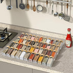 Suneerplay Spice Drawer Organizer 4 Tier, Acrylic Seasoning Organizer Rack - Image 6