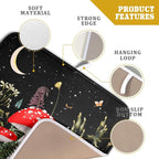 Red Mushroom Dish Drying Mat for Kitchen Counter Plant Leaves Drainer Mats Rack - Image 4