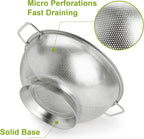 Gulex Colander Stainless Steel 5-Quart, Strainer - Image 3