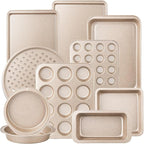 Terlulu 10-Piece Baking Pans Set, Bakeware Sets Nonstick, Baking Set by Terlulu