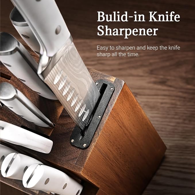 Knife Set, Emojoy 18-Pieces Kitchen Knife Set - Image 4