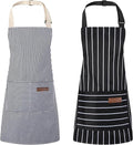 2 Pack Stripes Kids Apron, Kids Cooking Aprons by XLSXEXCL