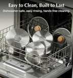 KOCH SYSTEME CS Stainless Steel Saucepan Set 1.5QT & 2QT & 3QT, Stainless Steel - Image 7