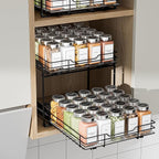 BOIVSHI 2-Tier Spice Rack Organizer, Pull Out Spice Rack - Image 2