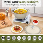 P&P CHEF 6QT Enameled Dutch Oven, Cast Iron Dutch Oven Pot - Image 4