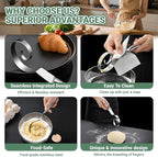 Seamless Danish Dough Whisk Stainless Steel Bread Sourdough Whisks - Image 4