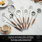 Izurok 18/10 Stainless Steel Kitchen Utensils Set, 10 Piece Cooking Utensils - Image 6