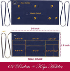 7 Pockets Server Aprons with Zipper Pocket - Image 3